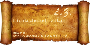 Lichtscheindl Zita névjegykártya